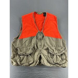 Bob Allen 2XL Hunting Vest Quilted Padded Utility Orange/Khaki Pockets